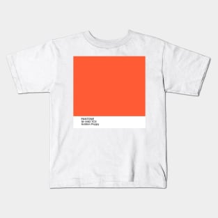 pantone 16-1462 TCX Golden Poppy Kids T-Shirt